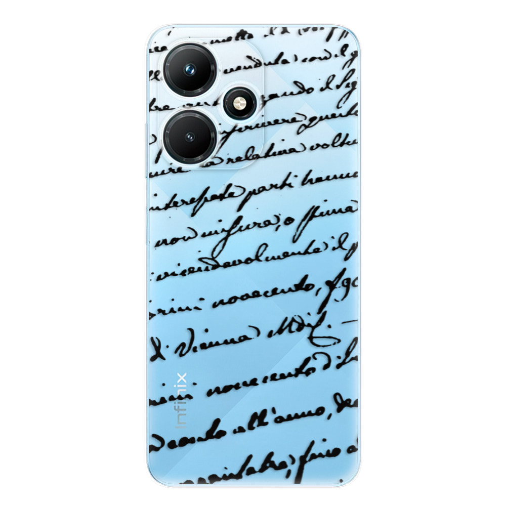 Odolné silikónové puzdro iSaprio - Handwriting 01 - black - Infinix Hot 30i