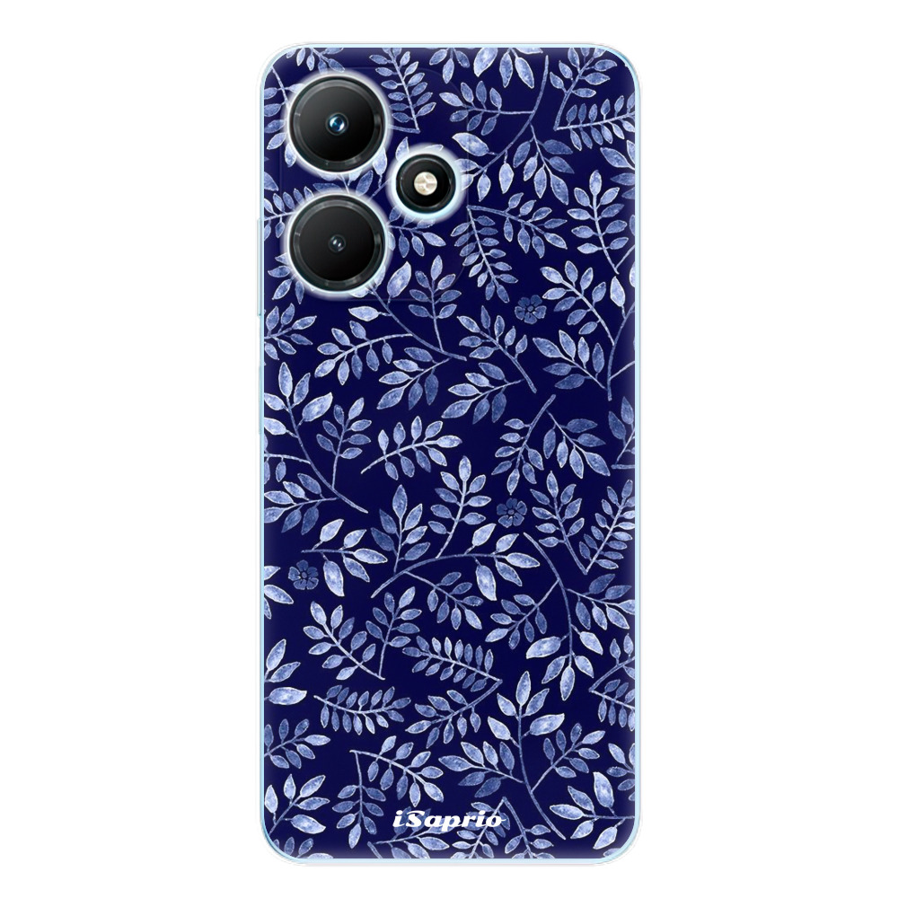 Odolné silikónové puzdro iSaprio - Blue Leaves 05 - Infinix Hot 30i