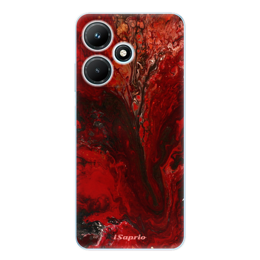 Odolné silikónové puzdro iSaprio - RedMarble 17 - Infinix Hot 30i