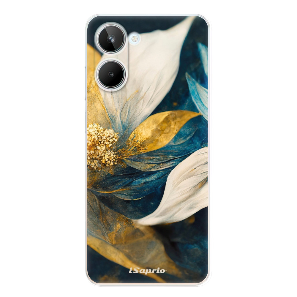 Odolné silikónové puzdro iSaprio - Gold Petals - Realme 10