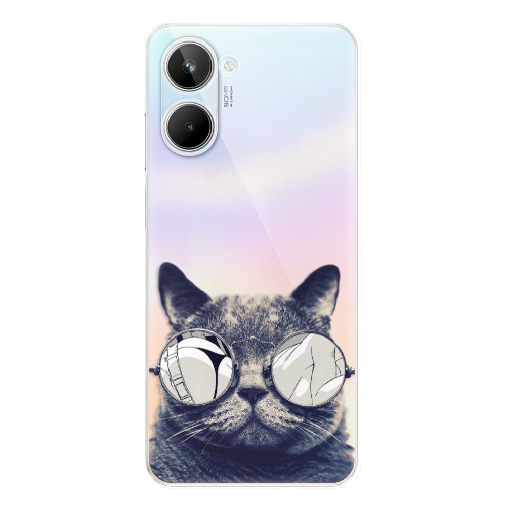 Odolné silikónové puzdro iSaprio - Crazy Cat 01 - Realme 10