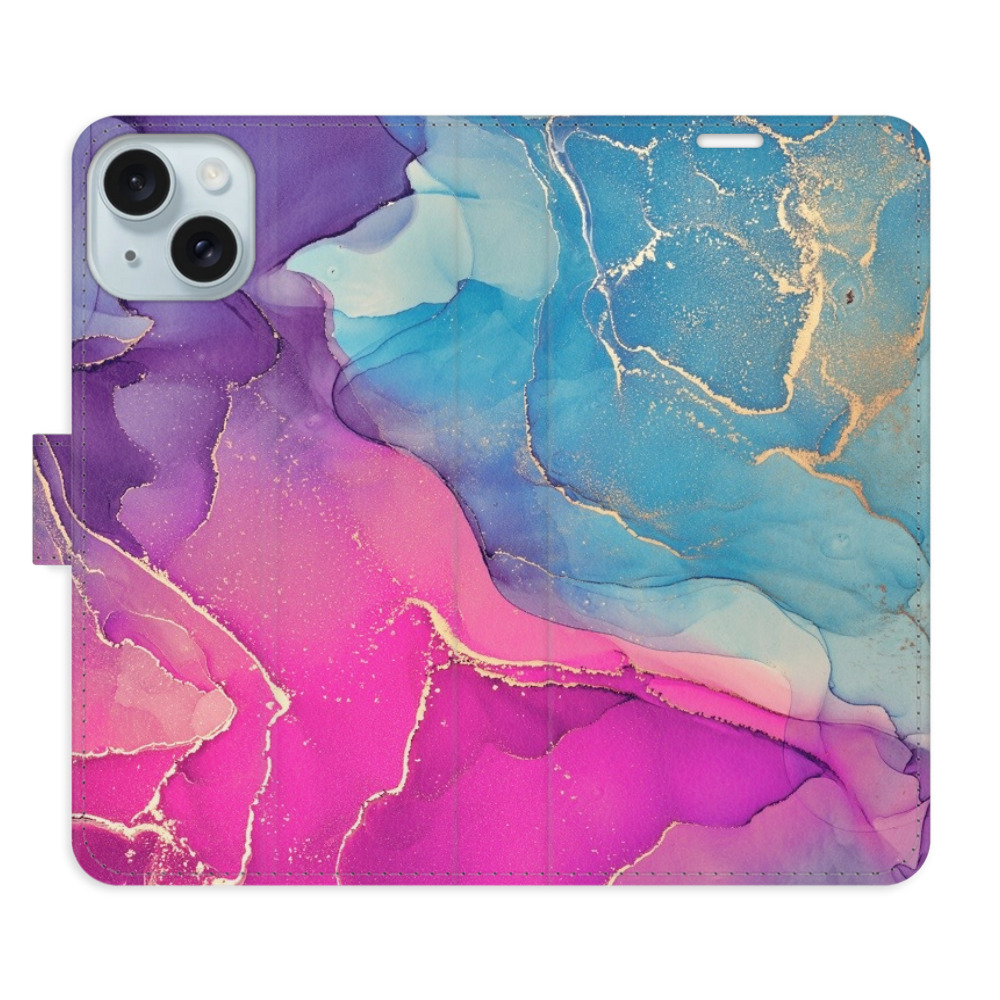 Flipové puzdro iSaprio - Colour Marble 02 - iPhone 15 Plus
