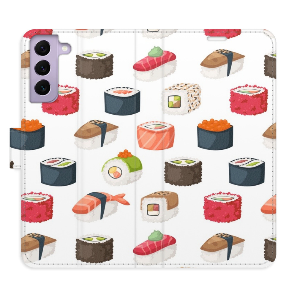 Flipové puzdro iSaprio - Sushi Pattern 02 - Samsung Galaxy S22 5G