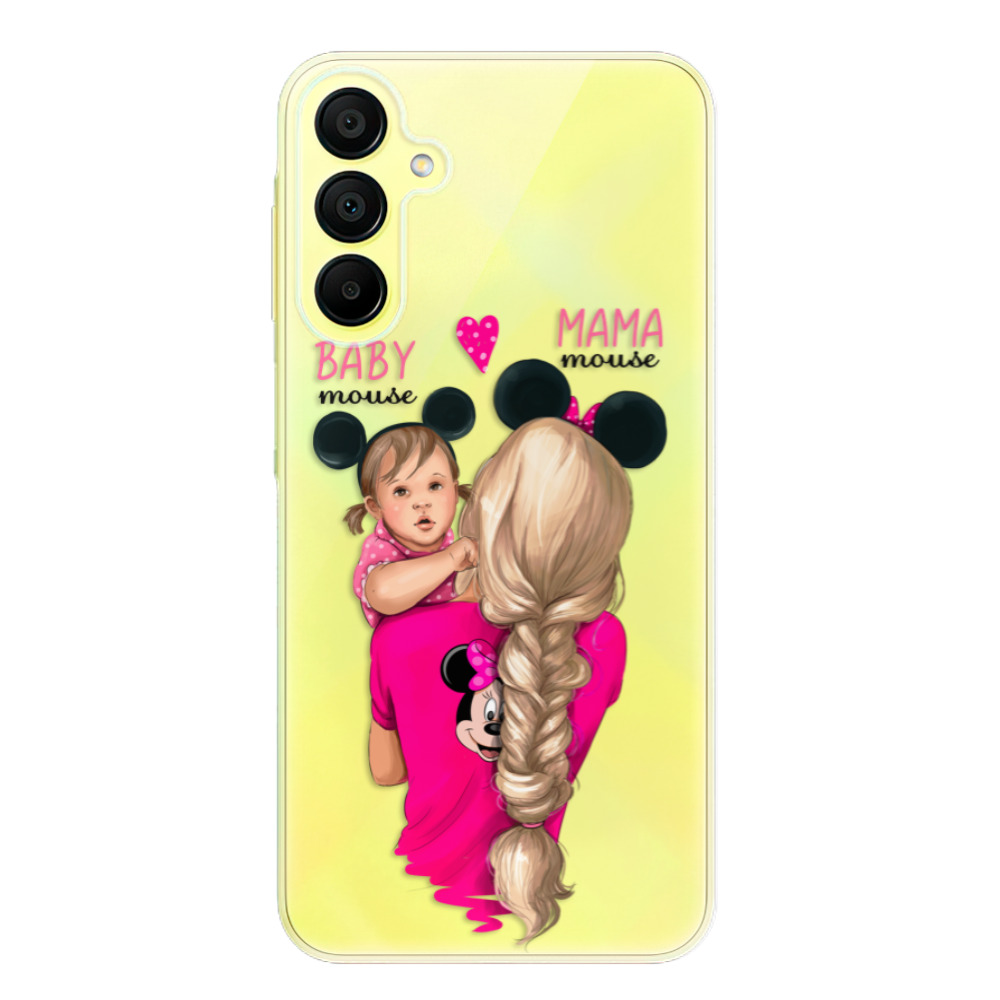 Odolné silikónové puzdro iSaprio - Mama Mouse Blond and Girl - Samsung Galaxy A15 / A15 5G