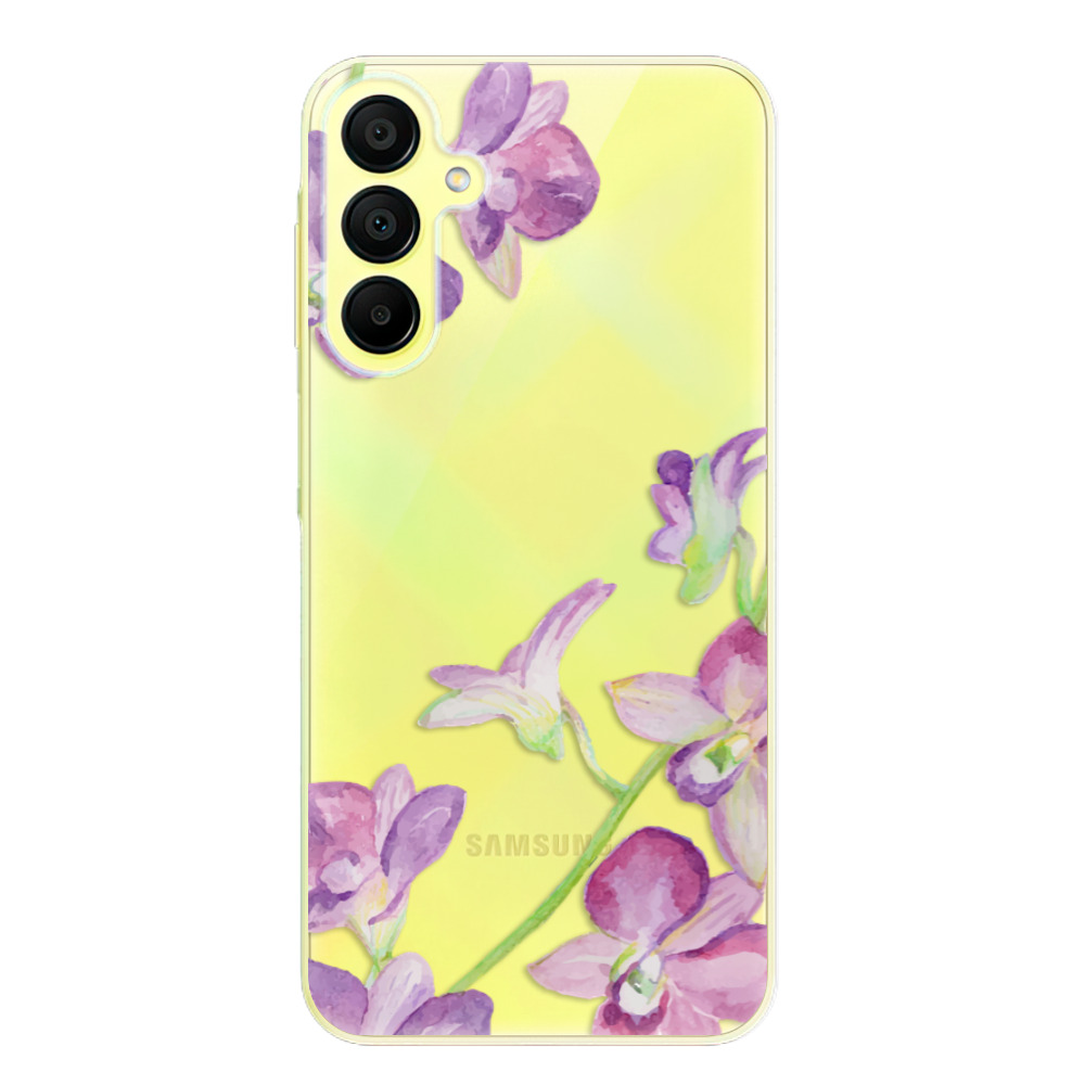 Odolné silikónové puzdro iSaprio - Purple Orchid - Samsung Galaxy A15 / A15 5G