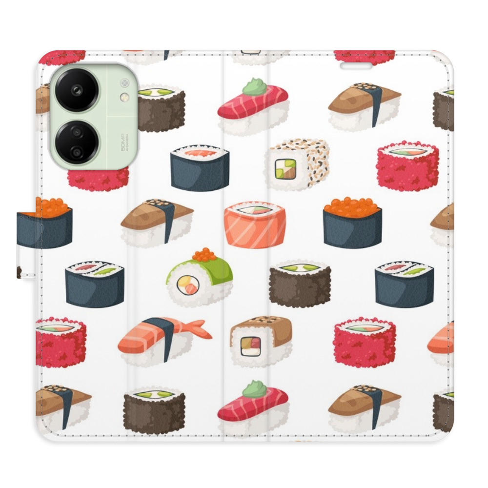 Flipové puzdro iSaprio - Sushi Pattern 02 - Xiaomi Redmi 13C