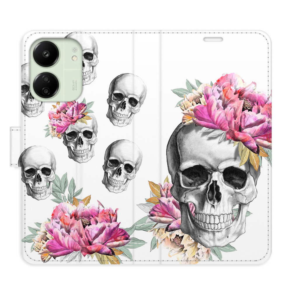 Flipové puzdro iSaprio - Crazy Skull - Xiaomi Redmi 13C