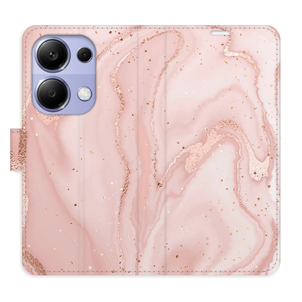 Flipové puzdro iSaprio - RoseGold Marble - Xiaomi Redmi Note 13 Pro