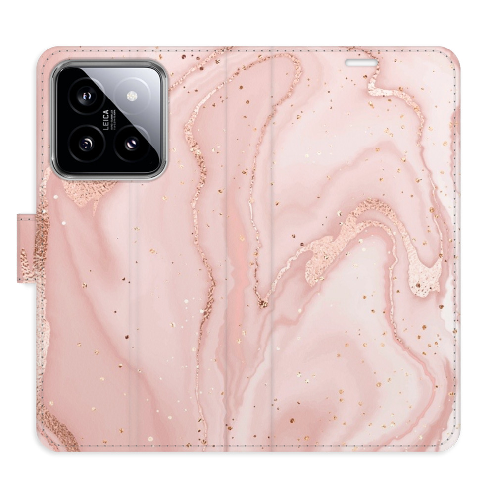 Flipové puzdro iSaprio - RoseGold Marble - Xiaomi 14
