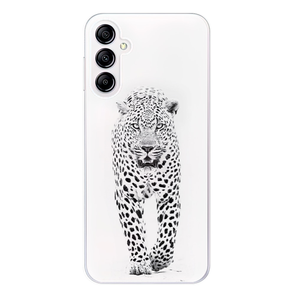 Odolné silikónové puzdro iSaprio - White Jaguar - Samsung Galaxy A14 / A14 5G