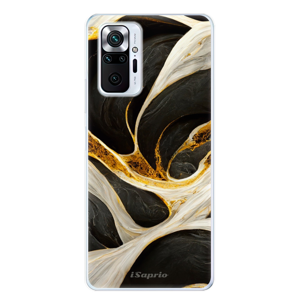Odolné silikónové puzdro iSaprio - Black and Gold - Xiaomi Redmi Note 10 Pro