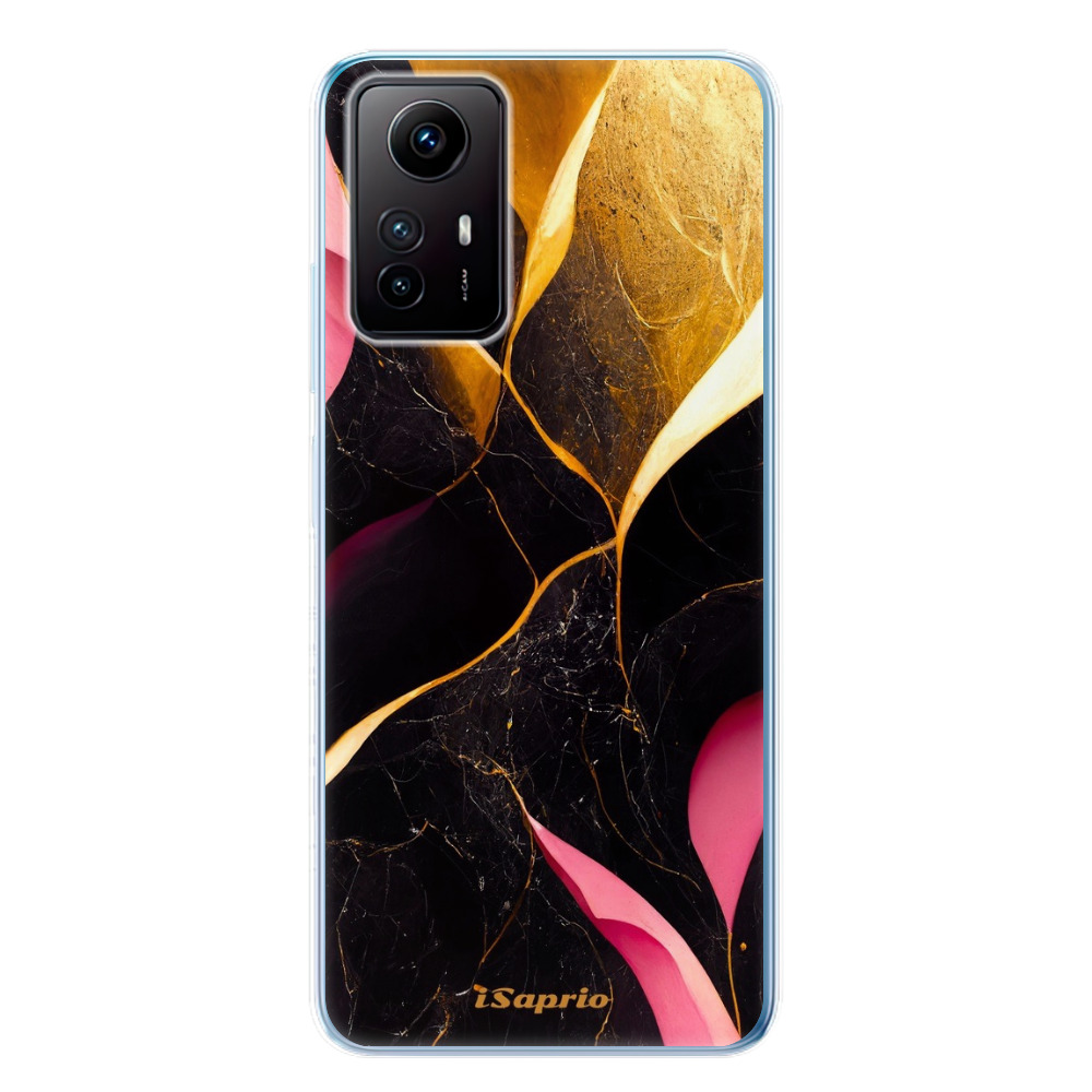 Odolné silikónové puzdro iSaprio - Gold Pink Marble - Xiaomi Redmi Note 12S