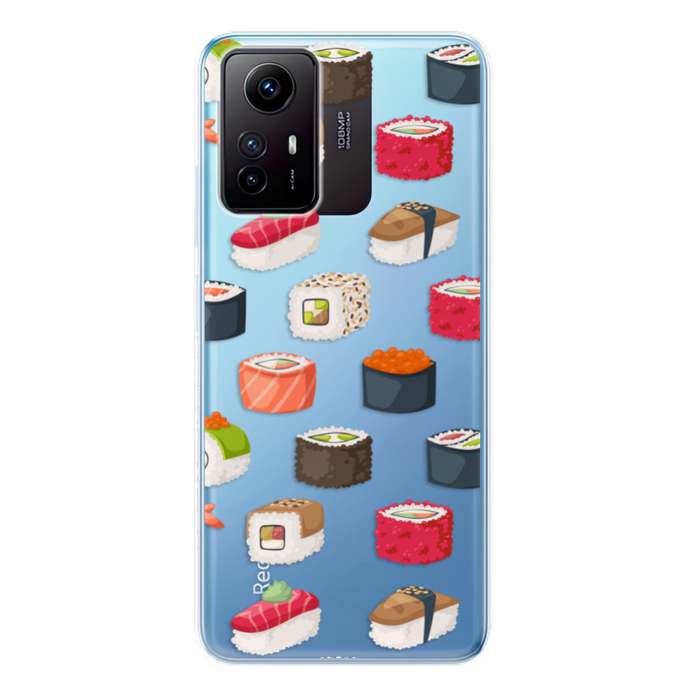 Odolné silikónové puzdro iSaprio - Sushi Pattern - Xiaomi Redmi Note 12S
