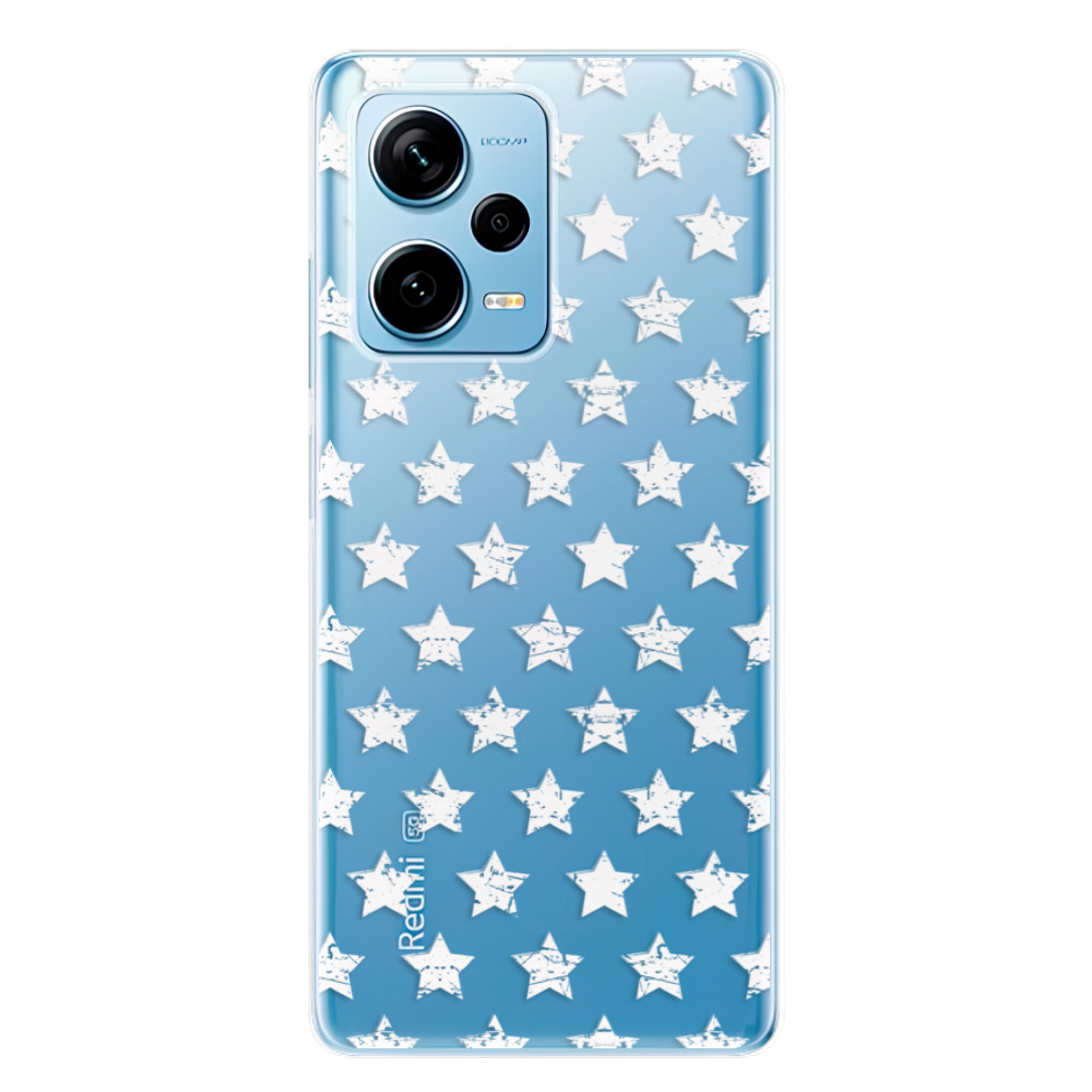 Odolné silikónové puzdro iSaprio - Stars Pattern - white - Xiaomi Redmi Note 12 Pro 5G / Poco X5 Pro 5G