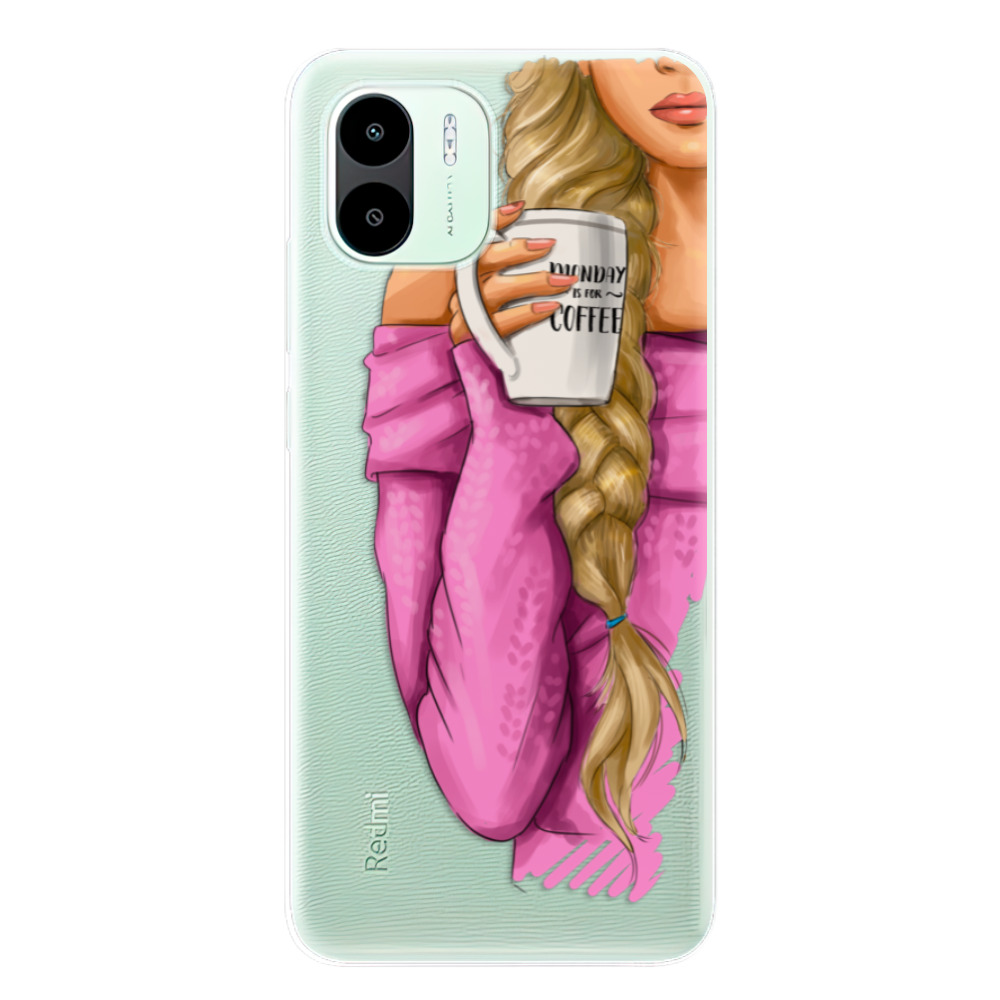 Odolné silikónové puzdro iSaprio - My Coffe and Blond Girl - Xiaomi Redmi A1 / A2
