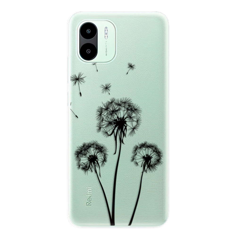 Odolné silikónové puzdro iSaprio - Three Dandelions - black - Xiaomi Redmi A1 / A2