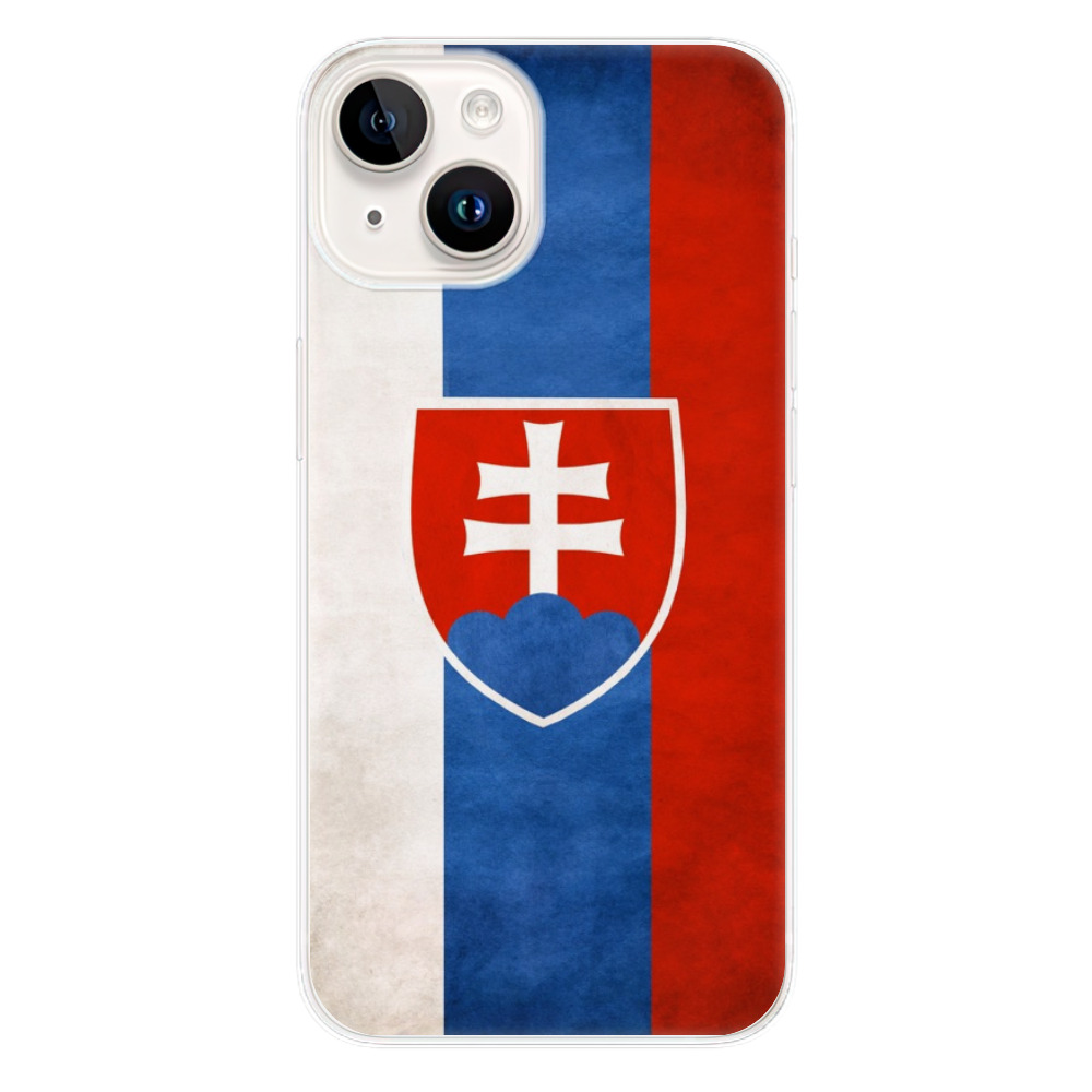 Odolné silikónové puzdro iSaprio - Slovakia Flag - iPhone 15