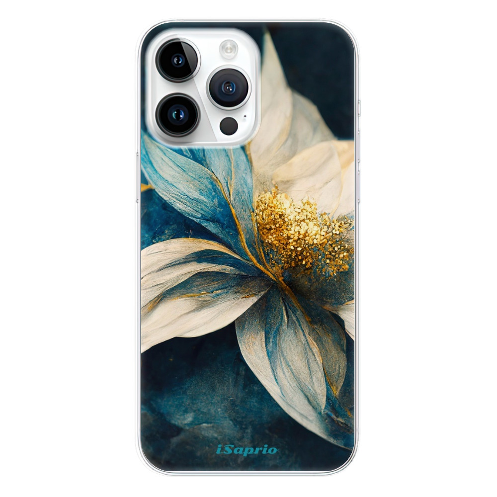 Odolné silikónové puzdro iSaprio - Blue Petals - iPhone 15 Pro Max