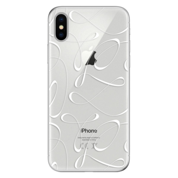 Odolné silikónové puzdro iSaprio - Fancy - white - iPhone X