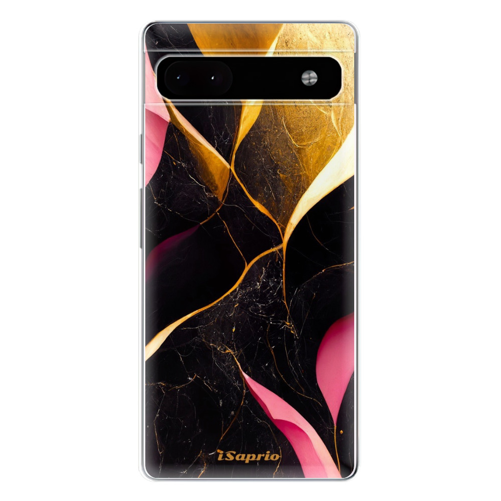 Odolné silikónové puzdro iSaprio - Gold Pink Marble - Google Pixel 6a 5G