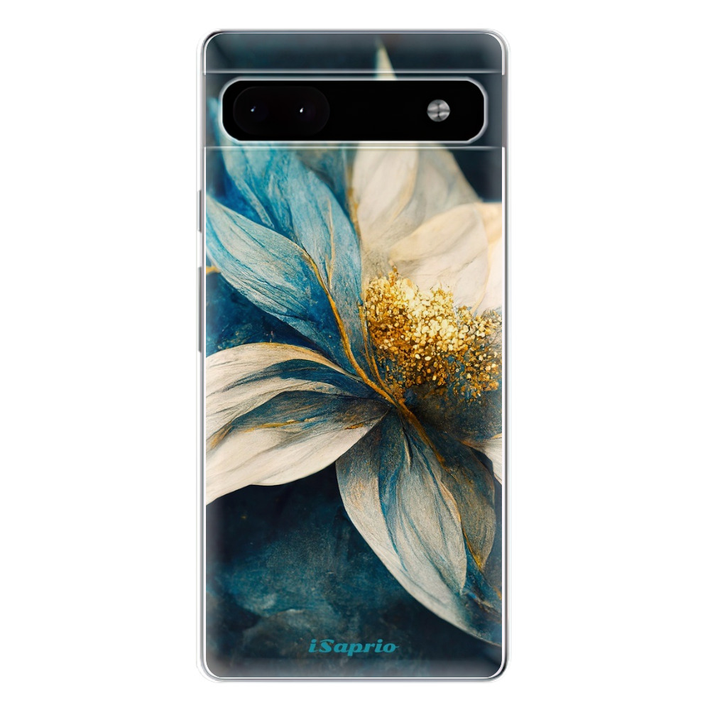 Odolné silikónové puzdro iSaprio - Blue Petals - Google Pixel 6a 5G