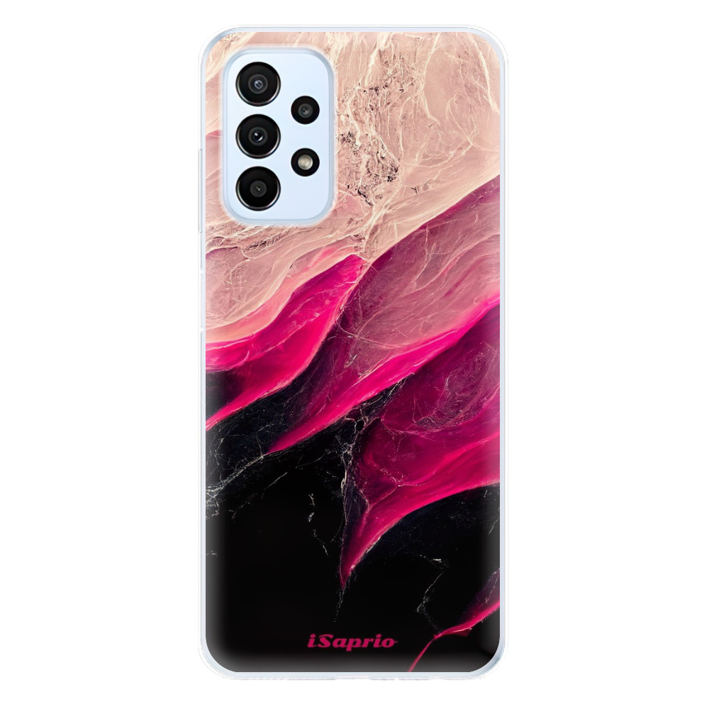 Odolné silikónové puzdro iSaprio - Black and Pink - Samsung Galaxy A23 / A23 5G