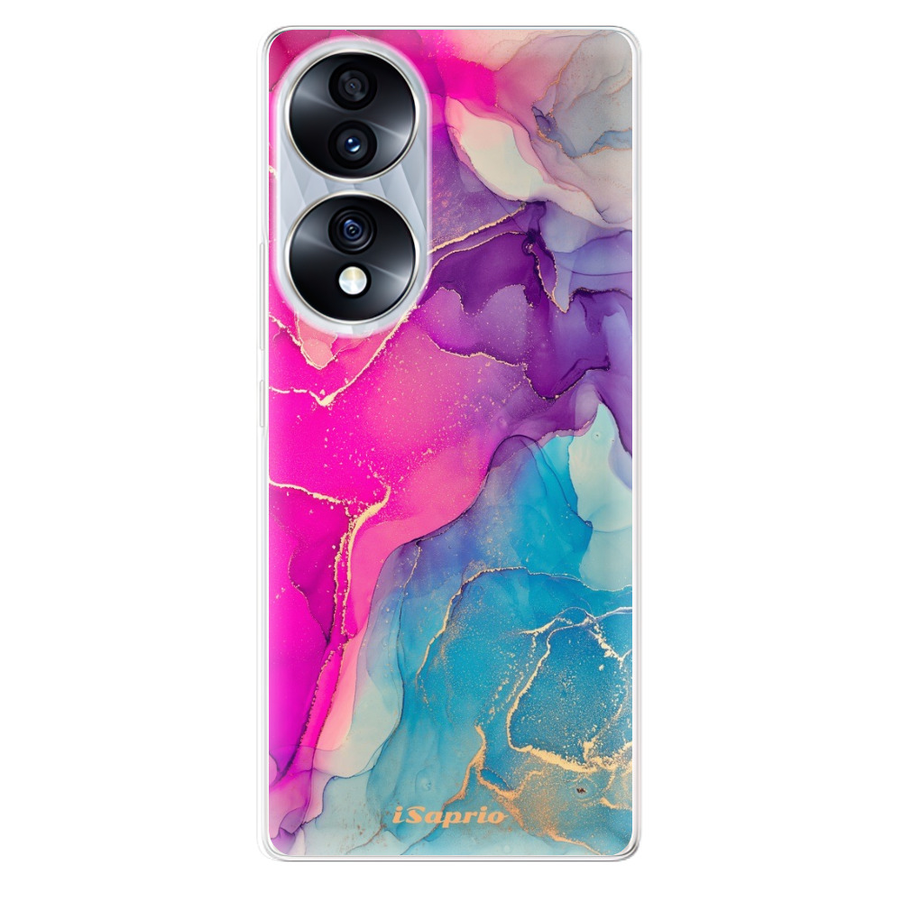 Odolné silikónové puzdro iSaprio - Purple Ink - Honor 70