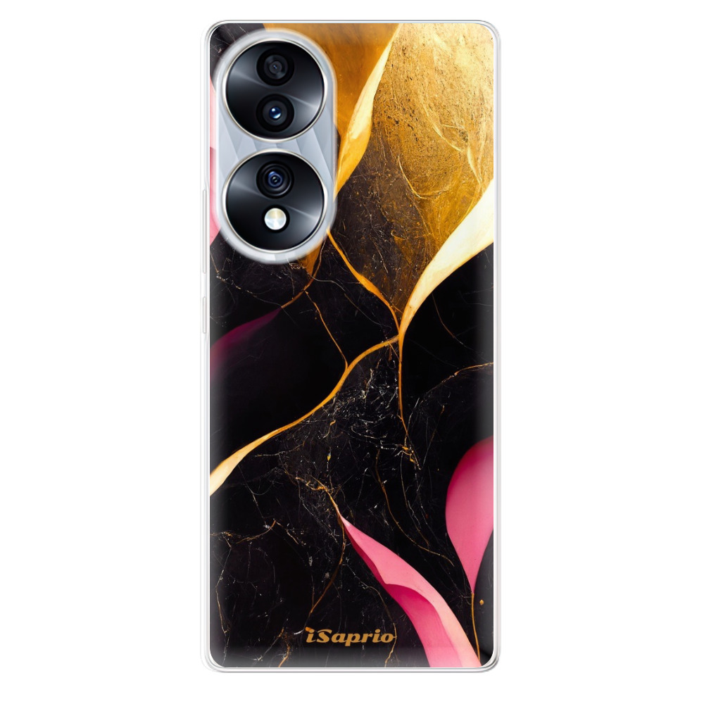 Odolné silikónové puzdro iSaprio - Gold Pink Marble - Honor 70