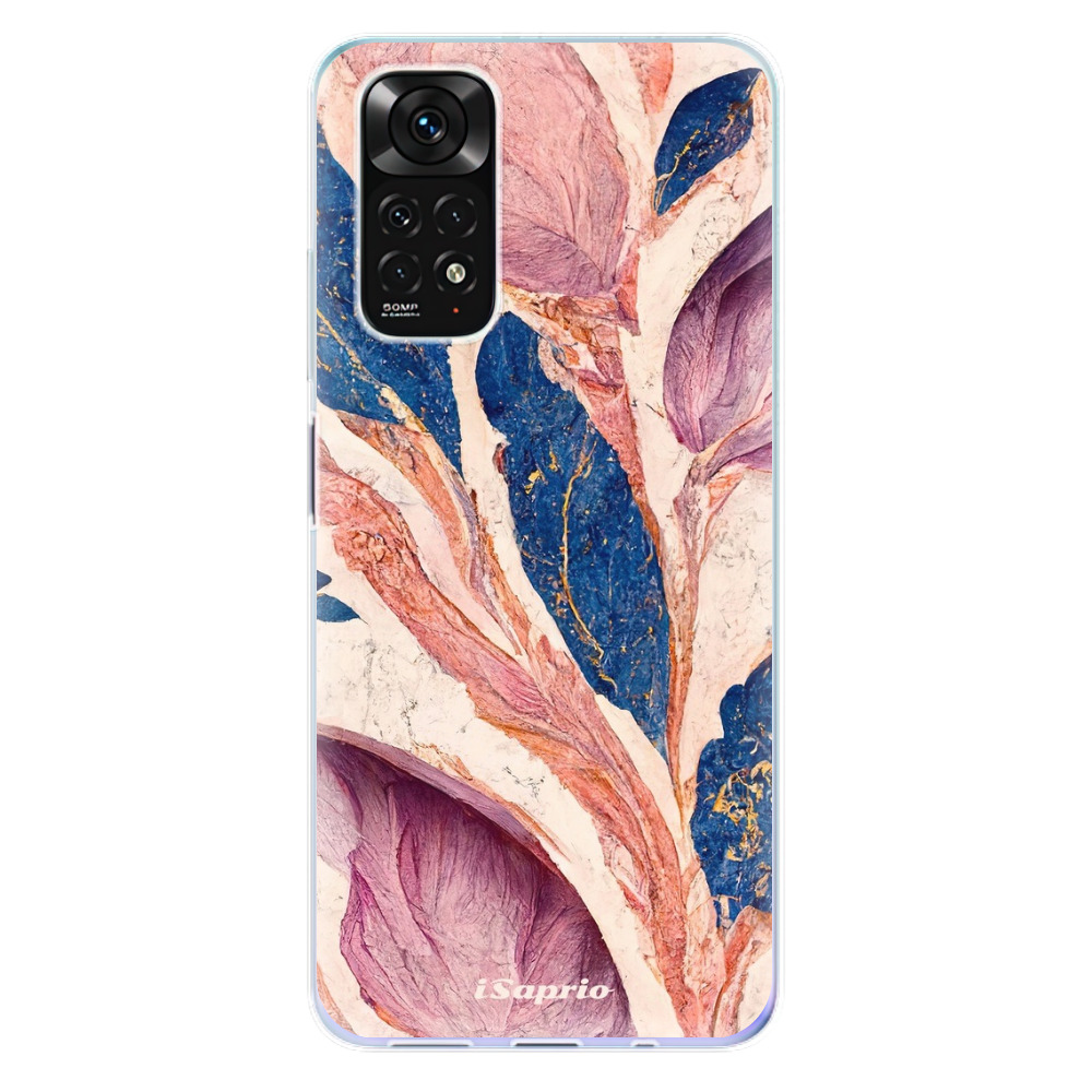 Odolné silikónové puzdro iSaprio - Purple Leaves - Xiaomi Redmi Note 11 / Note 11S