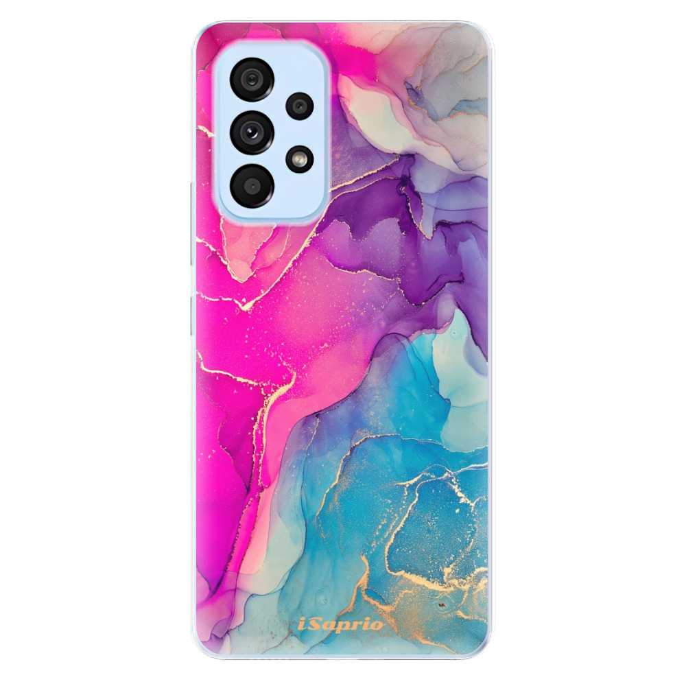 Odolné silikónové puzdro iSaprio - Purple Ink - Samsung Galaxy A53 5G
