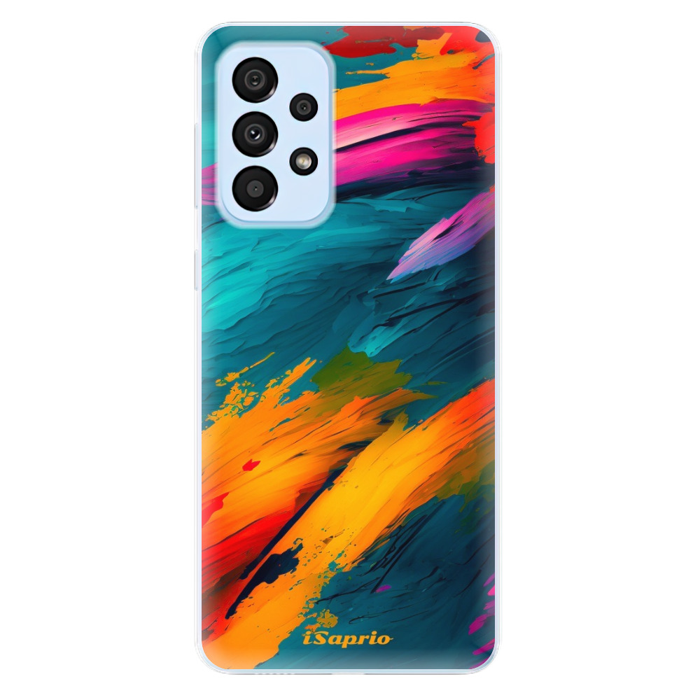 Odolné silikónové puzdro iSaprio - Blue Paint - Samsung Galaxy A33 5G