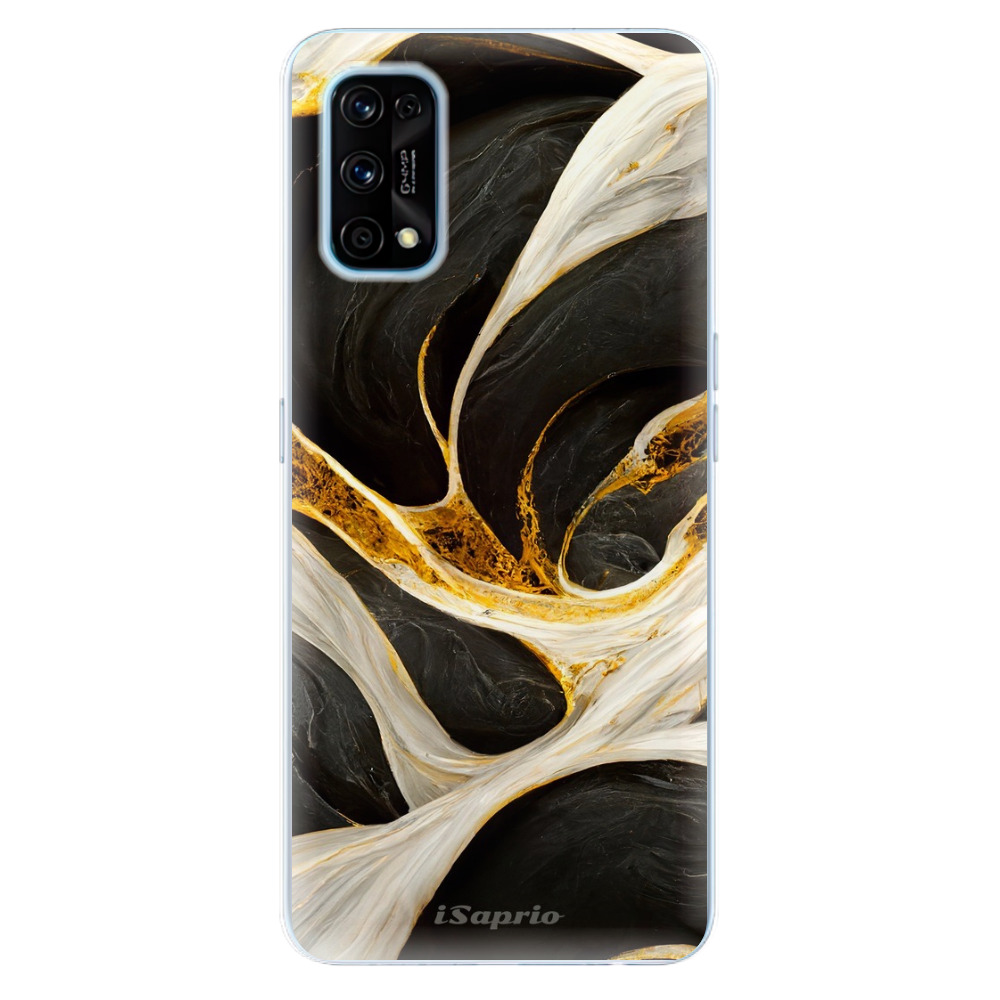 Odolné silikónové puzdro iSaprio - Black and Gold - Realme 7 Pro