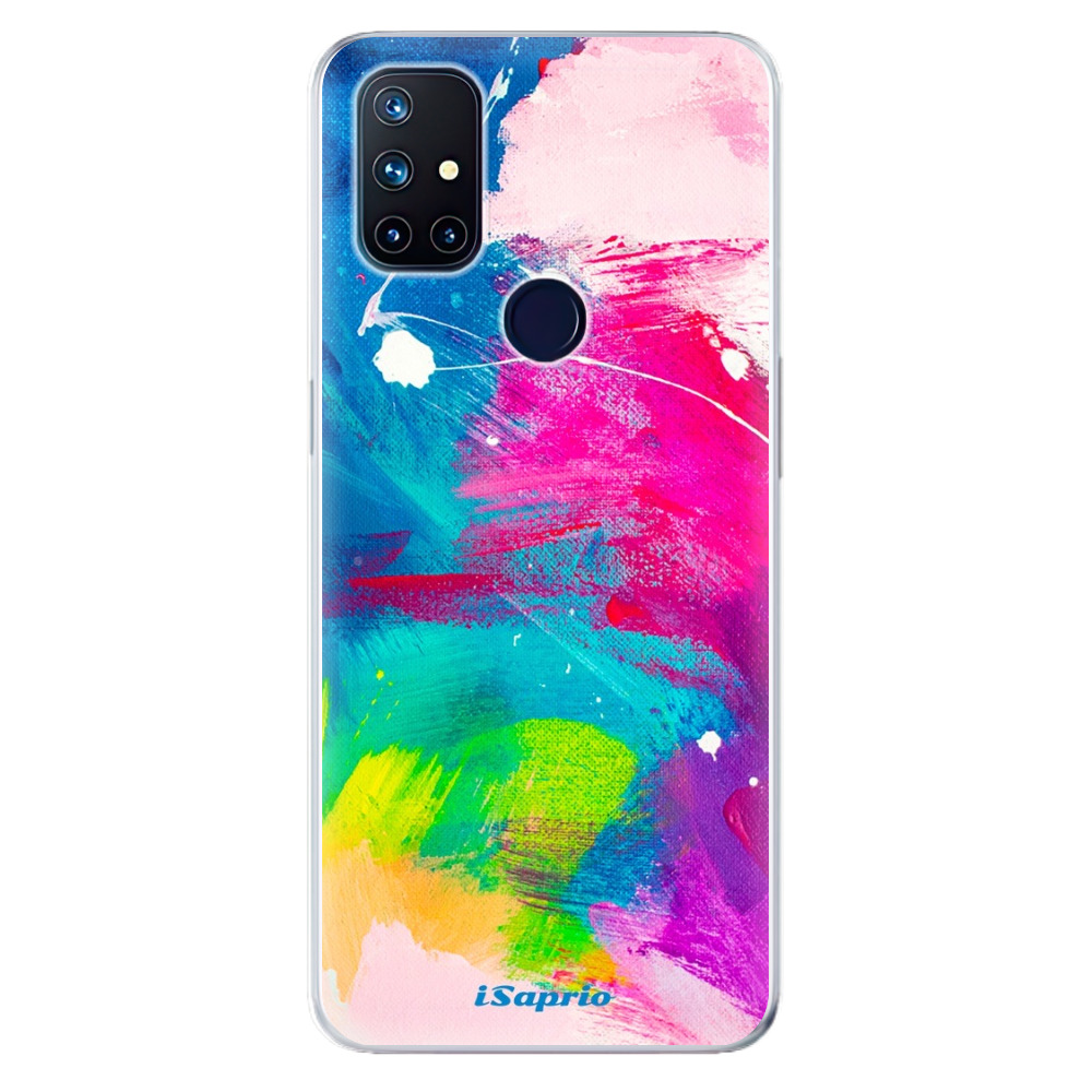 Odolné silikónové puzdro iSaprio - Abstract Paint 03 - OnePlus Nord N10 5G