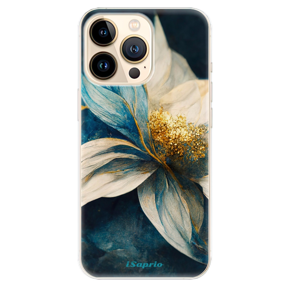 Odolné silikónové puzdro iSaprio - Blue Petals - iPhone 13 Pro Max