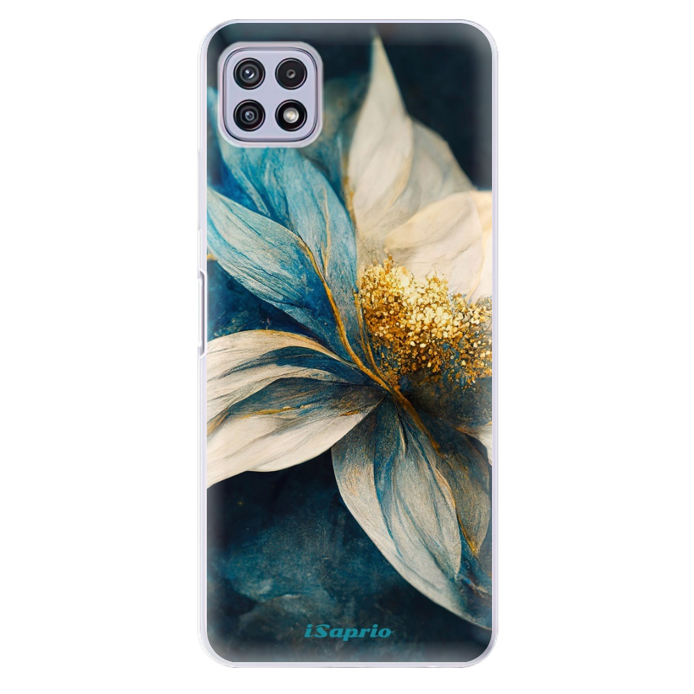 Odolné silikónové puzdro iSaprio - Blue Petals - Samsung Galaxy A22 5G