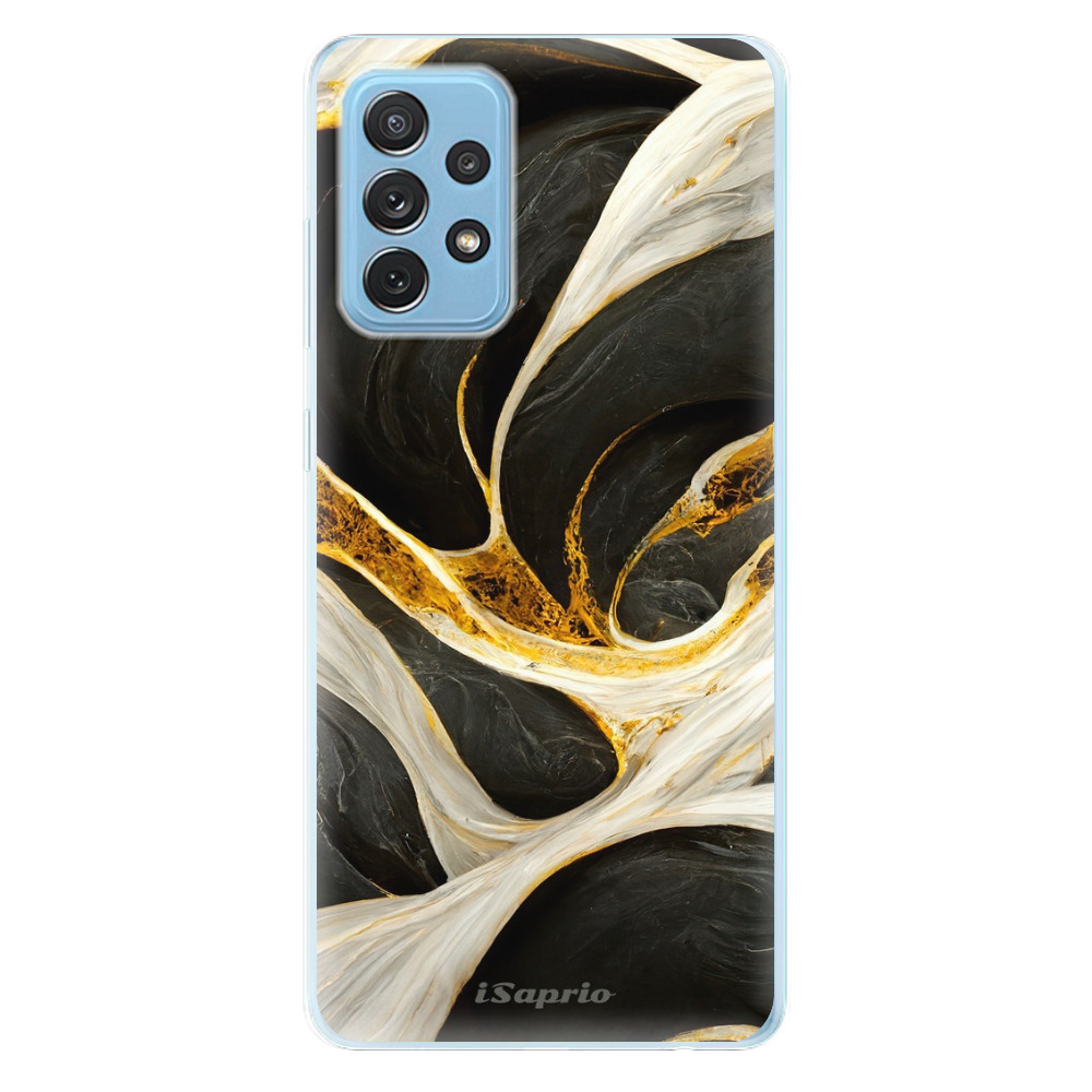 Odolné silikónové puzdro iSaprio - Black and Gold - Samsung Galaxy A72