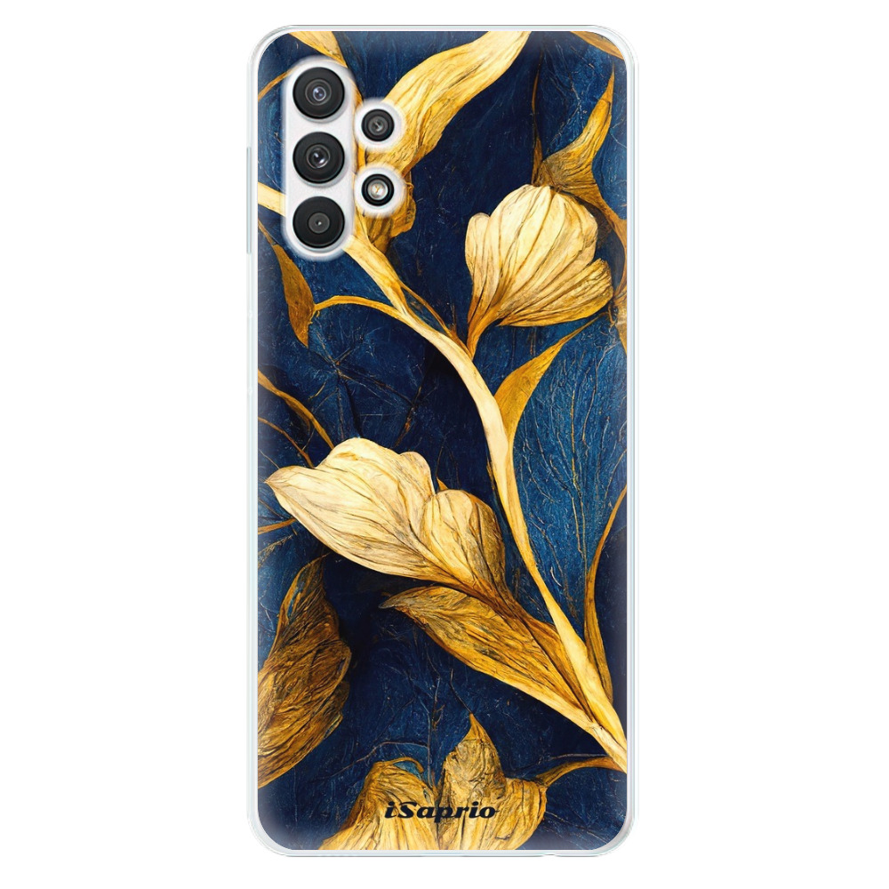 Odolné silikónové puzdro iSaprio - Gold Leaves - Samsung Galaxy A32 5G