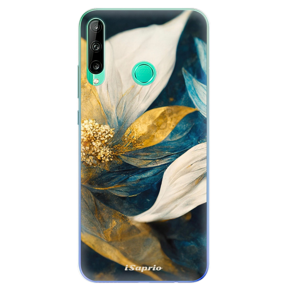Odolné silikónové puzdro iSaprio - Gold Petals - Huawei P40 Lite E