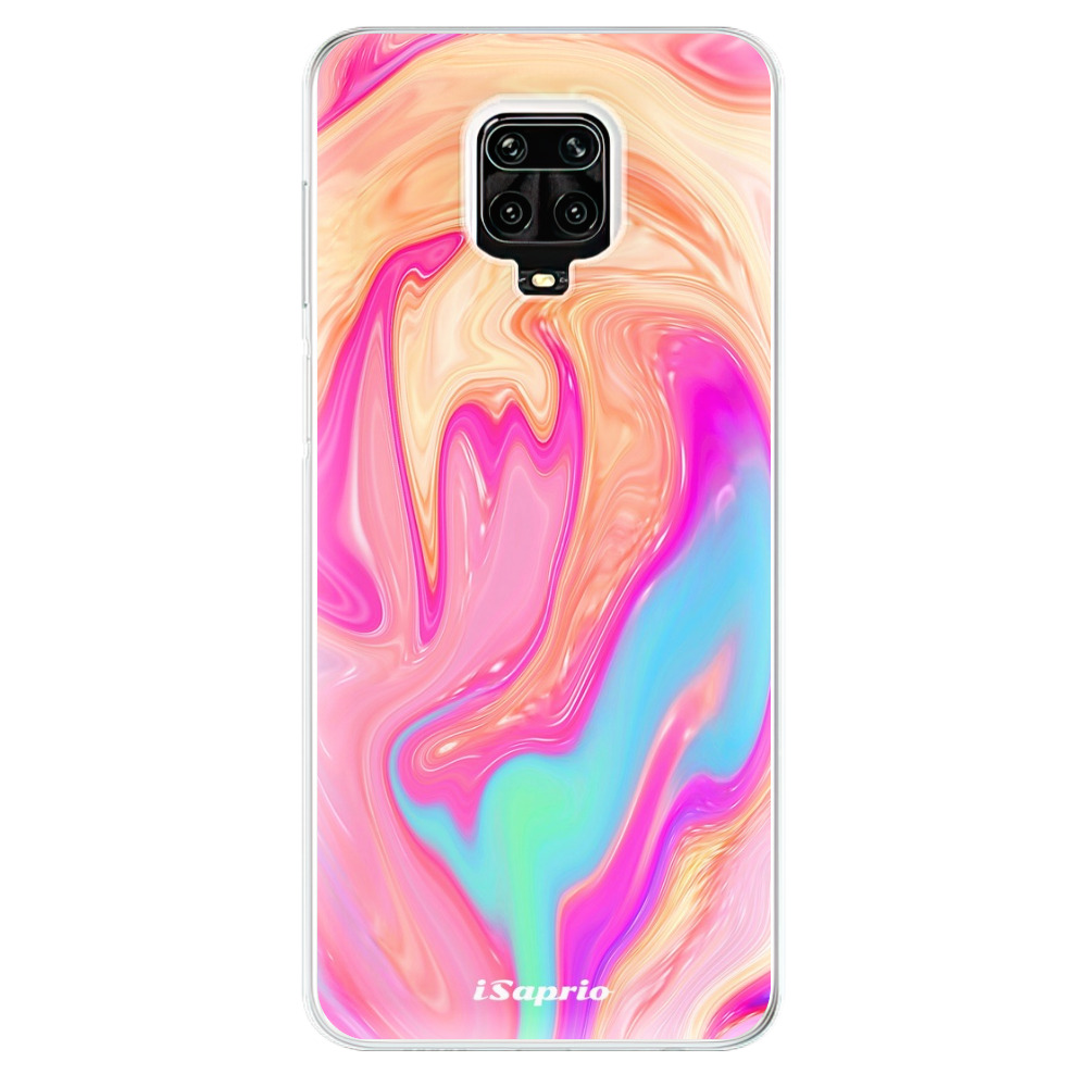 Odolné silikónové puzdro iSaprio - Orange Liquid - Xiaomi Redmi Note 9 Pro / Note 9S