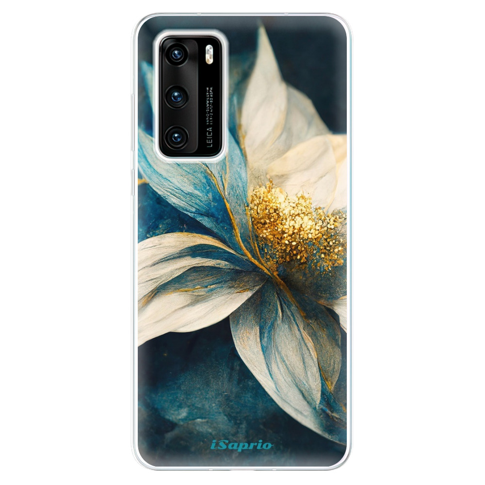 Odolné silikónové puzdro iSaprio - Blue Petals - Huawei P40