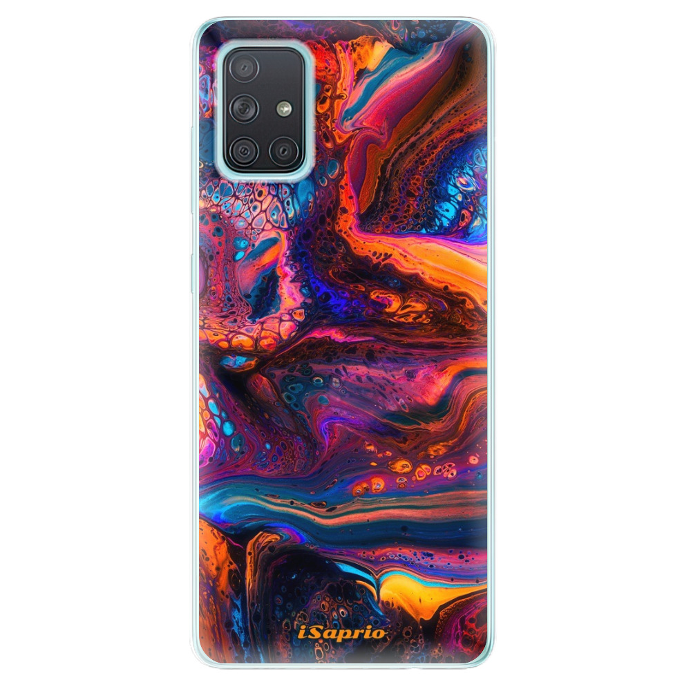 Odolné silikónové puzdro iSaprio - Abstract Paint 02 - Samsung Galaxy A71