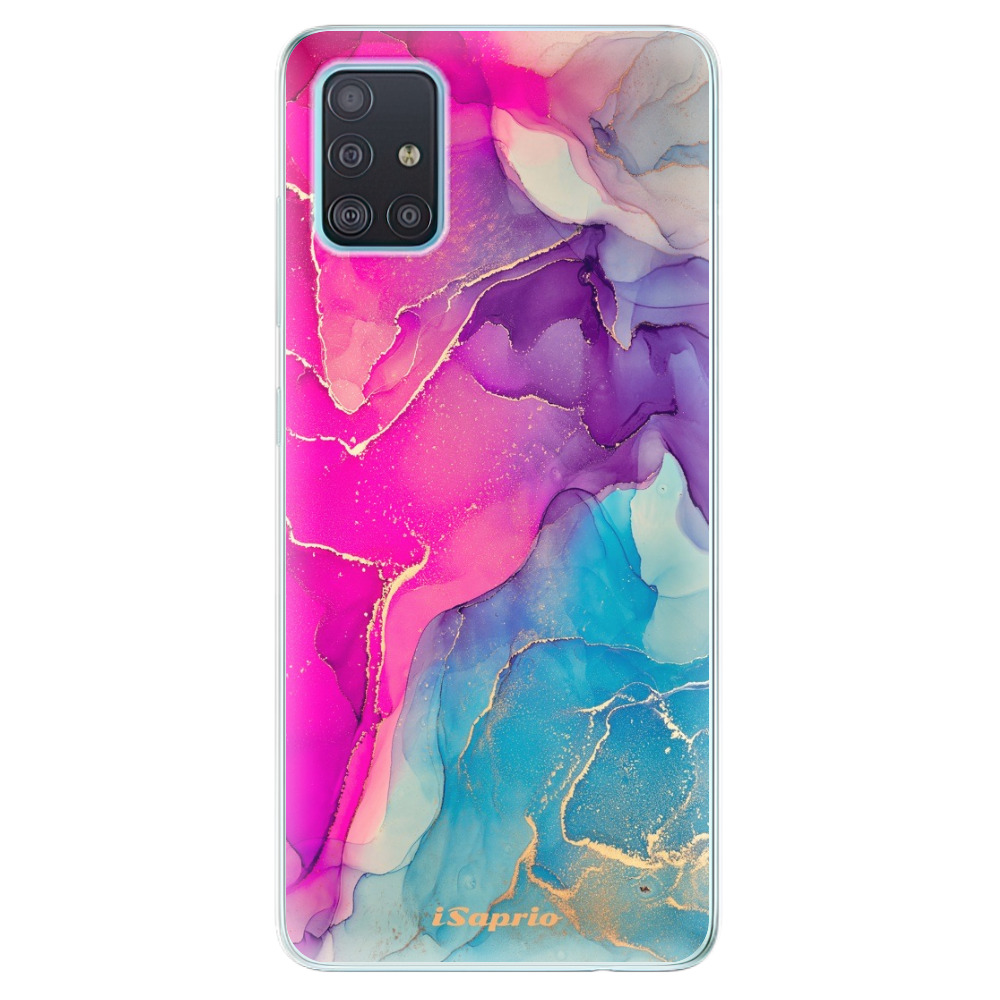 Odolné silikónové puzdro iSaprio - Purple Ink - Samsung Galaxy A51