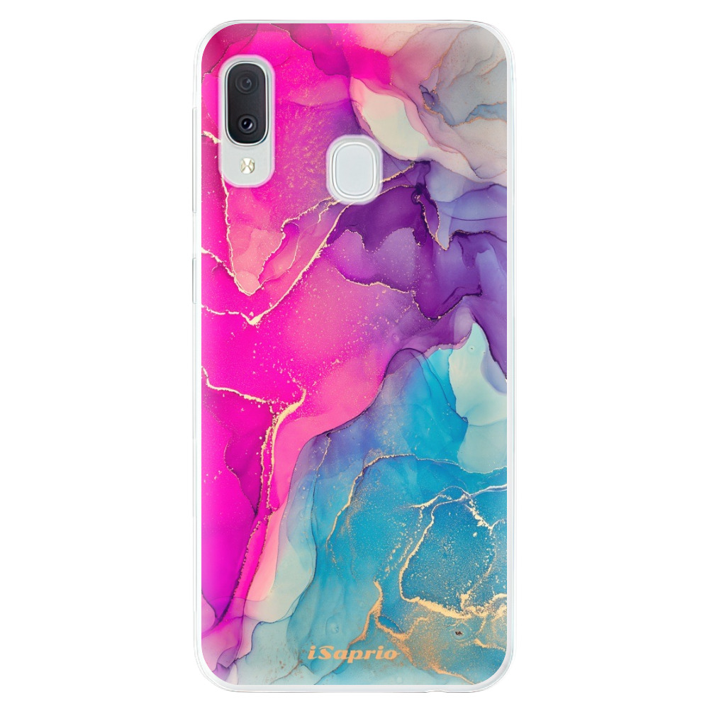 Odolné silikónové puzdro iSaprio - Purple Ink - Samsung Galaxy A20e