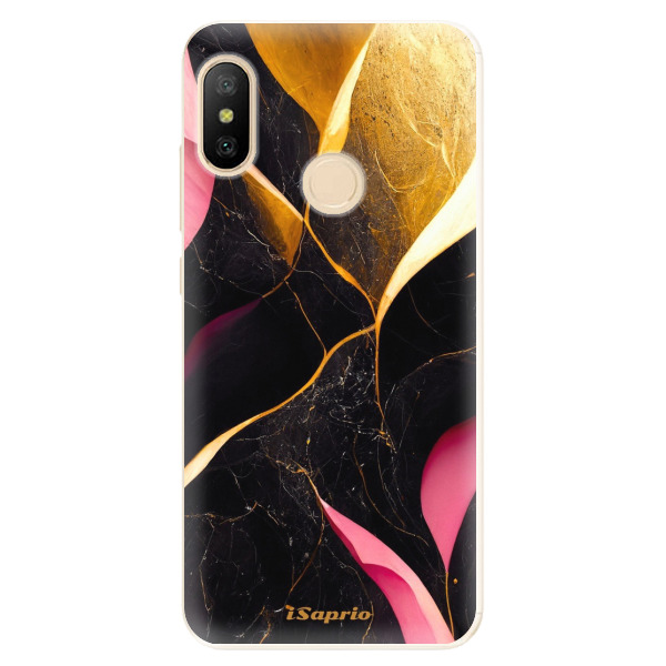 Odolné silikónové puzdro iSaprio - Gold Pink Marble - Xiaomi Mi A2 Lite