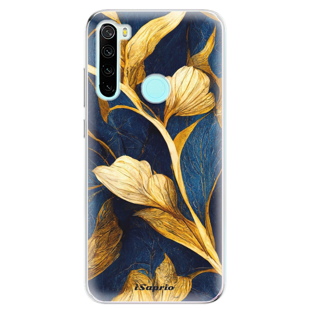 Odolné silikónové puzdro iSaprio - Gold Leaves - Xiaomi Redmi Note 8