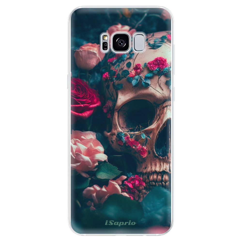 Odolné silikónové puzdro iSaprio - Skull in Roses - Samsung Galaxy S8