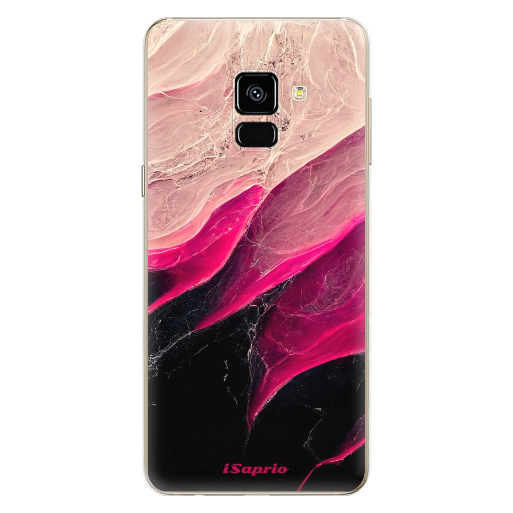 Odolné silikónové puzdro iSaprio - Black and Pink - Samsung Galaxy A8 2018