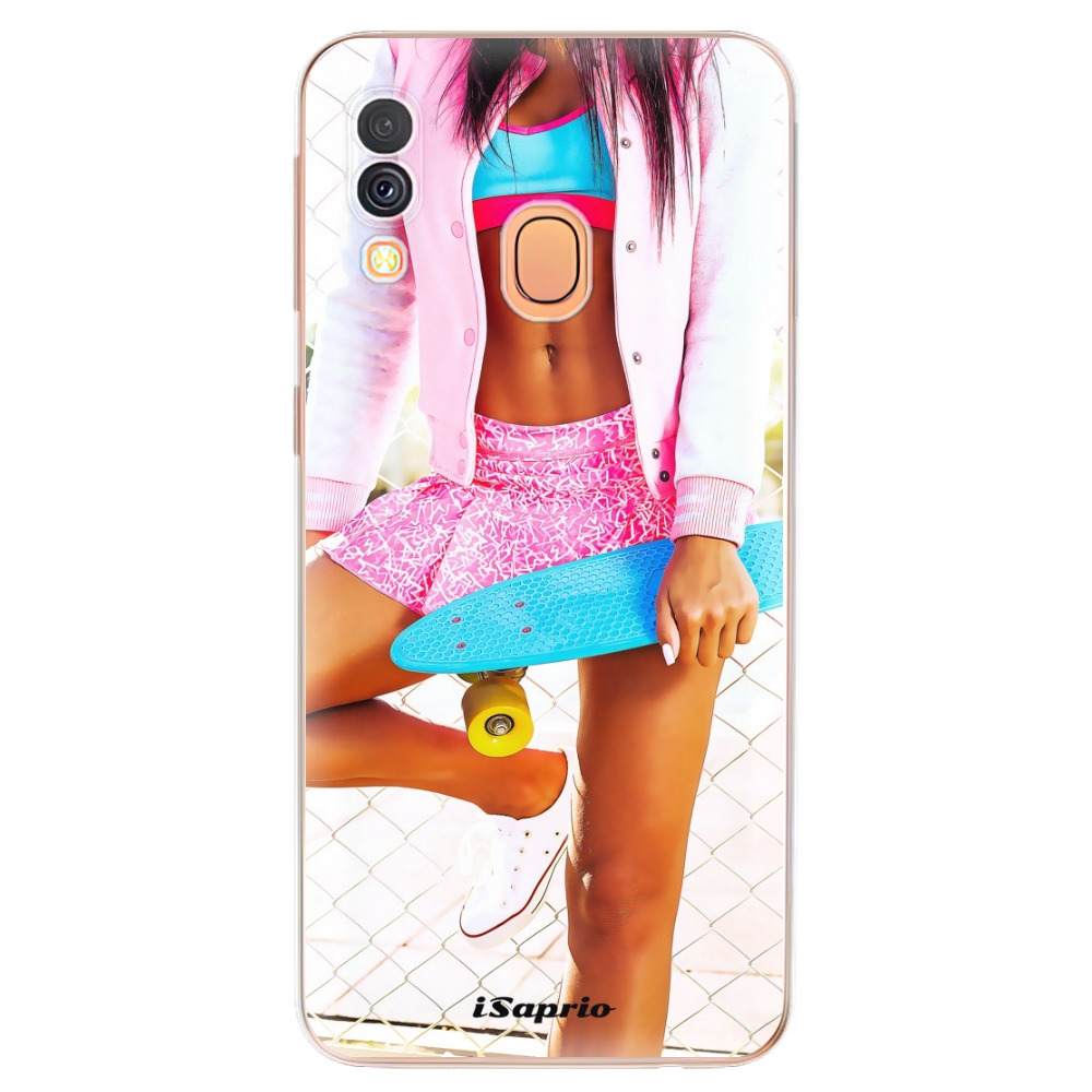 Odolné silikónové puzdro iSaprio - Skate girl 01 - Samsung Galaxy A40