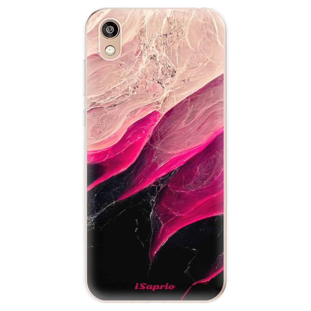 Odolné silikónové puzdro iSaprio - Black and Pink - Huawei Honor 8S