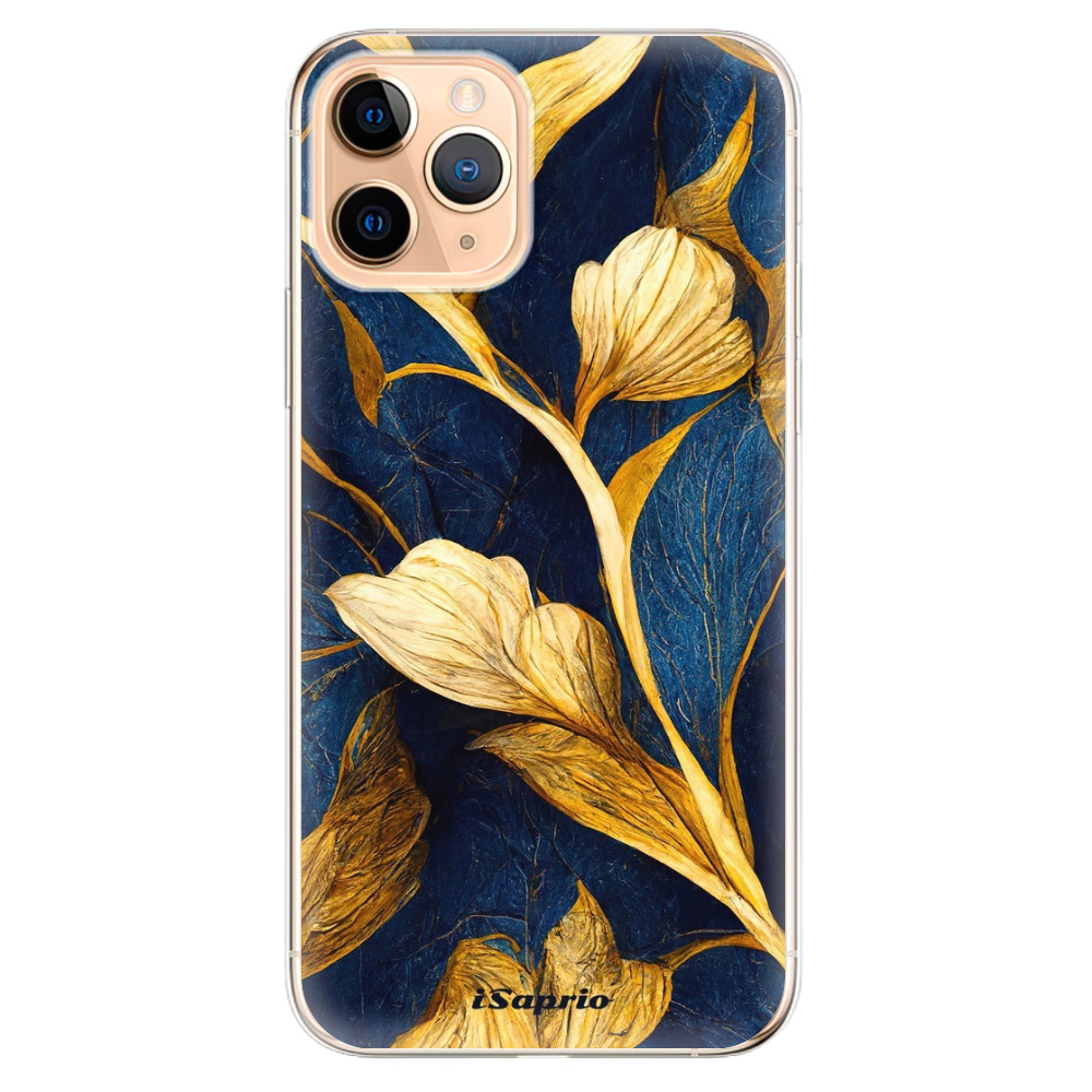 Odolné silikónové puzdro iSaprio - Gold Leaves - iPhone 11 Pro